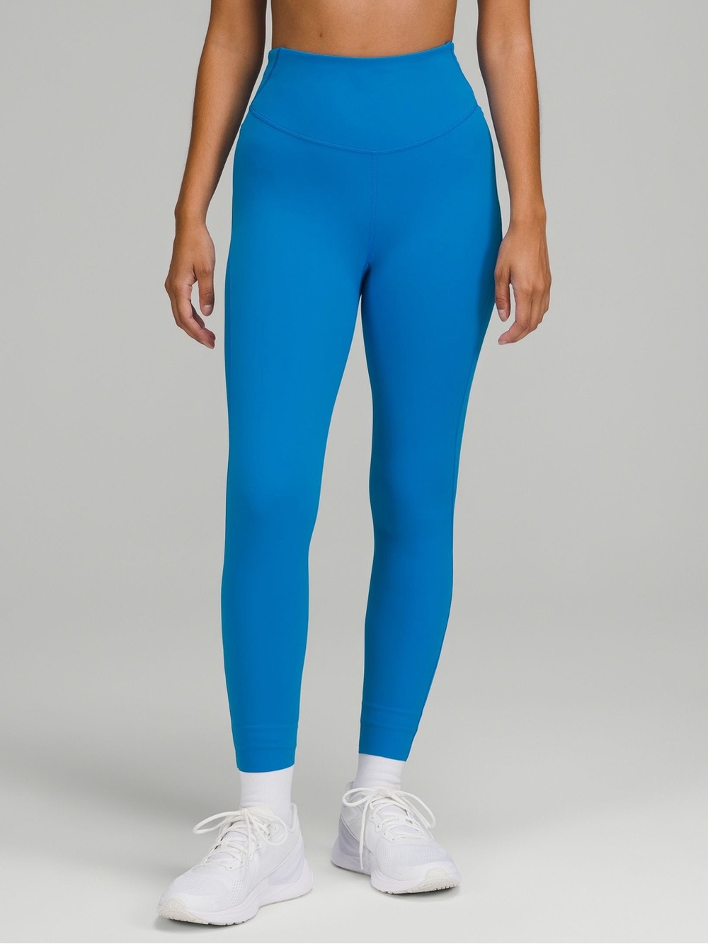 lululemon athletica Electric Blue Ribbed Crop Tank & Leggings Set - Picture 5 of 5